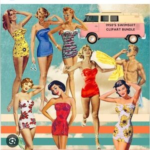 Betty Page look. NWT 1950’s look one piece in sexy Siren RED!!!